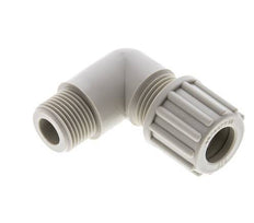 12x9mm & G3/8'' PP Elbow Compression Fitting with Male Threads 10 bar