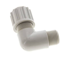 12x9mm & G3/8'' PP Elbow Compression Fitting with Male Threads 10 bar