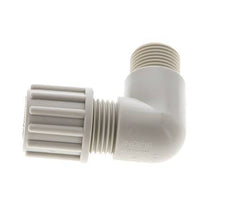 12x10mm & G3/8'' PP Elbow Compression Fitting with Male Threads 10 bar