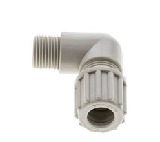 12x10mm & G3/8'' PP Elbow Compression Fitting with Male Threads 10 bar