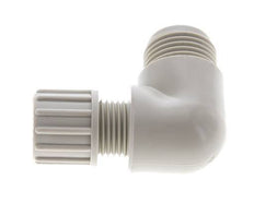 10x8mm & G1/2'' PP Elbow Compression Fitting with Male Threads 10 bar