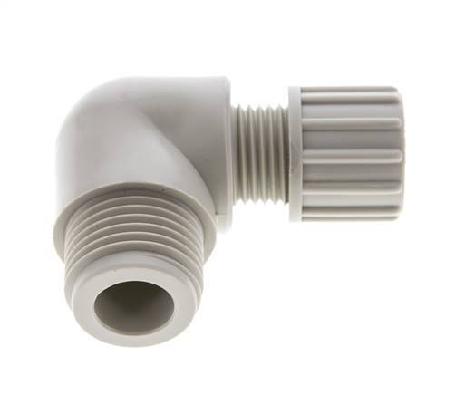 10x8mm & G1/2'' PP Elbow Compression Fitting with Male Threads 10 bar