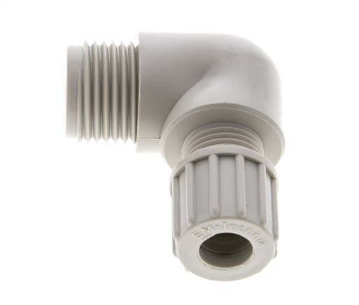 10x8mm & G1/2'' PP Elbow Compression Fitting with Male Threads 10 bar