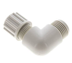 12x10mm & G1/4'' PVDF Elbow Compression Fitting with Male Threads 10 bar
