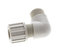 6x4mm & G1/4'' PVDF Elbow Compression Fitting with Male Threads 10 bar