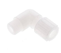 12x10mm & G3/8'' PVDF Elbow Compression Fitting with Male Threads 10 bar
