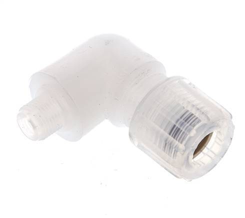 10x8mm & G1/8'' PFA Elbow Cutting Fitting with Male Threads 10 bar