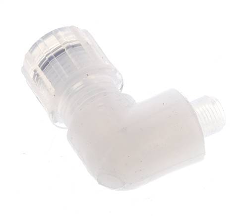 10x8mm & G1/8'' PFA Elbow Cutting Fitting with Male Threads 10 bar