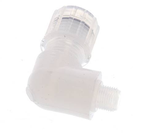 10x8mm & G1/8'' PFA Elbow Cutting Fitting with Male Threads 10 bar