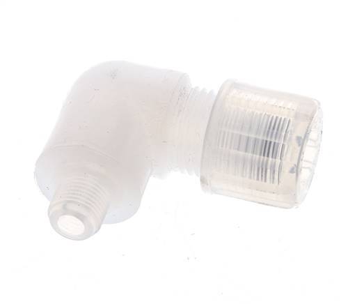 10x8mm & G1/8'' PFA Elbow Cutting Fitting with Male Threads 10 bar