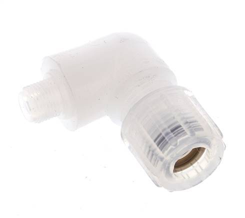10x8mm & G1/8'' PFA Elbow Cutting Fitting with Male Threads 10 bar