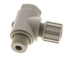 Accesorio de compresión codo PP 10x8mm & G3/8'' con rosca macho con perno banjo 10 bar