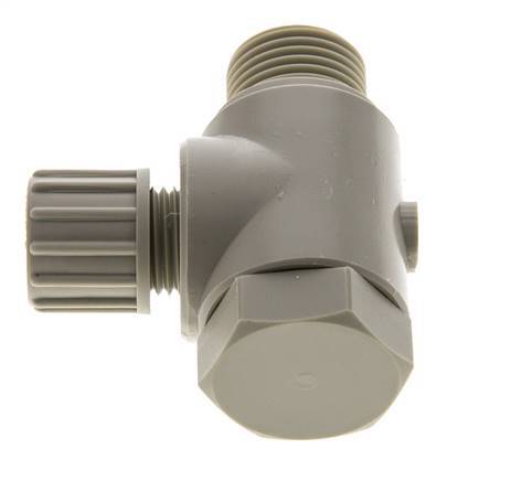 Accesorio de compresión codo PP 10x8mm & G1/2'' con rosca macho con perno banjo 10 bar