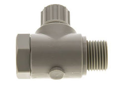 Accesorio de compresión codo PP 10x8mm & G1/2'' con rosca macho con perno banjo 10 bar