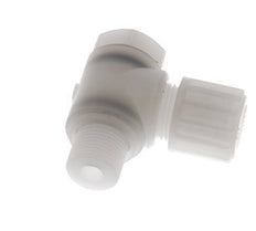 Accesorio de compresión codo 12x10mm & G3/8'' PVDF con rosca macho con perno banjo 10 bar
