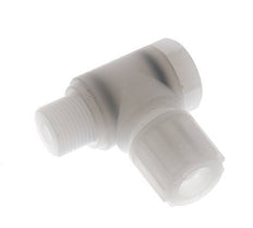 Accesorio de compresión codo 12x10mm & G3/8'' PVDF con rosca macho con perno banjo 10 bar