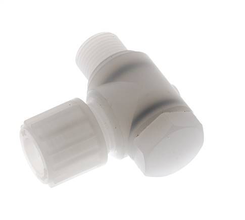 Accesorio de compresión codo 12x10mm & G3/8'' PVDF con rosca macho con perno banjo 10 bar