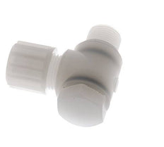 Accesorio de compresión codo 12x10mm & G3/8'' PVDF con rosca macho con perno banjo 10 bar