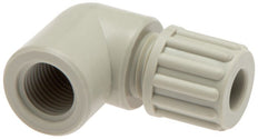 8x6mm & G1/8'' PA Elbow Compression Fitting with Female Threads 10 bar [2 Pieces]
