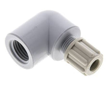 6x4mm & G1/4'' PA Elbow Compression Fitting with Female Threads 10 bar [2 Pieces]