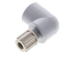 6x4mm & G1/4'' PA Elbow Compression Fitting with Female Threads 10 bar [2 Pieces]