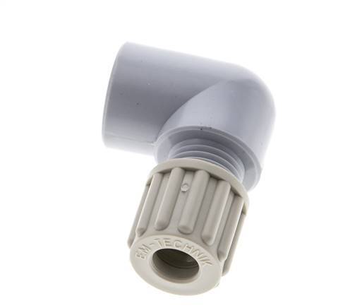 8x6mm & G1/4'' PA Elbow Compression Fitting with Female Threads 10 bar [2 Pieces]