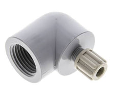 6x4mm & G1/2'' PA Elbow Compression Fitting with Female Threads 10 bar