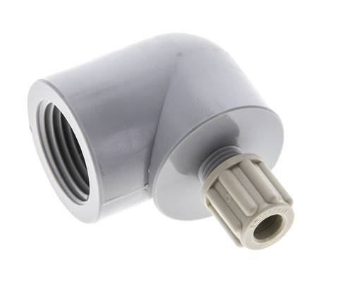6x4mm & G1/2'' PA Elbow Compression Fitting with Female Threads 10 bar