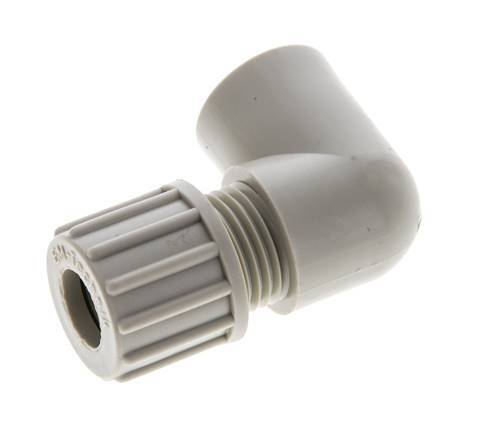 10x8mm & G1/8'' PP Elbow Compression Fitting with Female Threads 10 bar