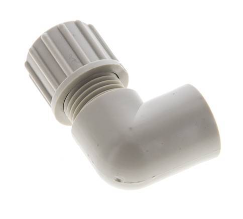 10x8mm & G1/8'' PP Elbow Compression Fitting with Female Threads 10 bar