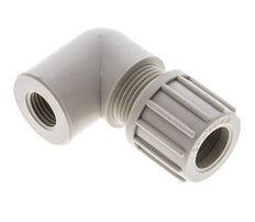14x12mm & G1/4'' PP Elbow Compression Fitting with Female Threads 10 bar