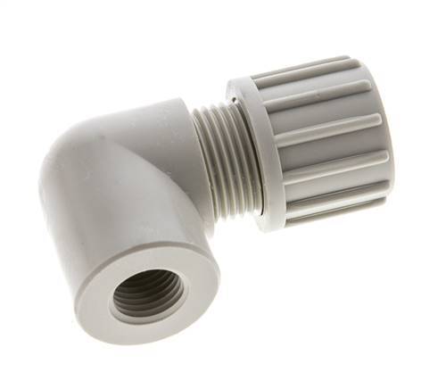 14x12mm & G1/4'' PP Elbow Compression Fitting with Female Threads 10 bar
