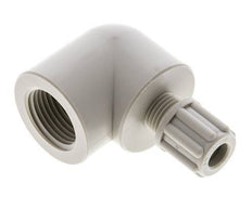 6x4mm & G3/8'' PP Elbow Compression Fitting with Female Threads 10 bar