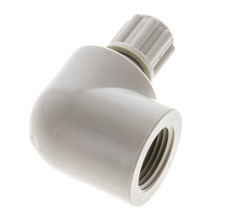 6x4mm & G3/8'' PP Elbow Compression Fitting with Female Threads 10 bar