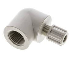 6x4mm & G3/8'' PP Elbow Compression Fitting with Female Threads 10 bar
