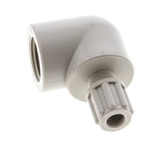 6x4mm & G3/8'' PP Elbow Compression Fitting with Female Threads 10 bar
