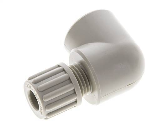 8x6mm & G3/8'' PP Elbow Compression Fitting with Female Threads 10 bar