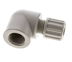 8x6mm & G3/8'' PP Elbow Compression Fitting with Female Threads 10 bar