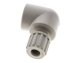 8x6mm & G3/8'' PP Elbow Compression Fitting with Female Threads 10 bar