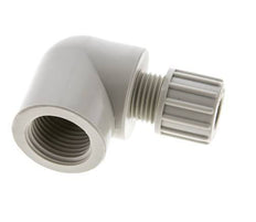 10x8mm & G1/2'' PP Elbow Compression Fitting with Female Threads 10 bar