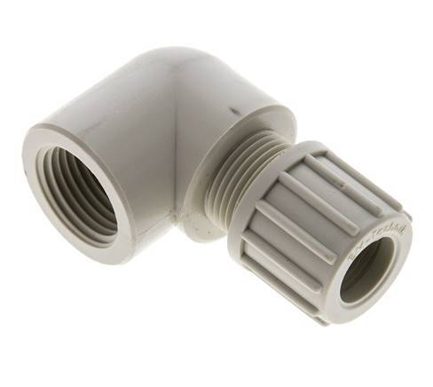 14x12mm & G1/2'' PP Elbow Compression Fitting with Female Threads 10 bar
