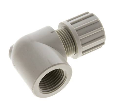 14x12mm & G1/2'' PP Elbow Compression Fitting with Female Threads 10 bar