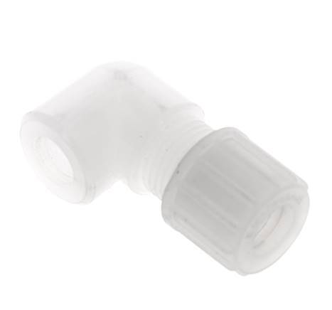 10x8mm & G1/8'' PVDF Elbow Compression Fitting with Female Threads 10 bar