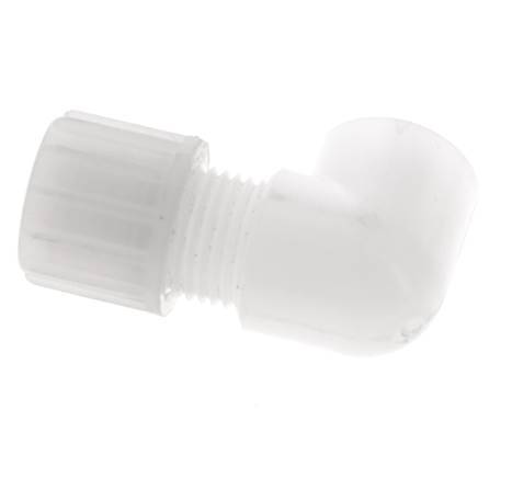 10x8mm & G1/8'' PVDF Elbow Compression Fitting with Female Threads 10 bar