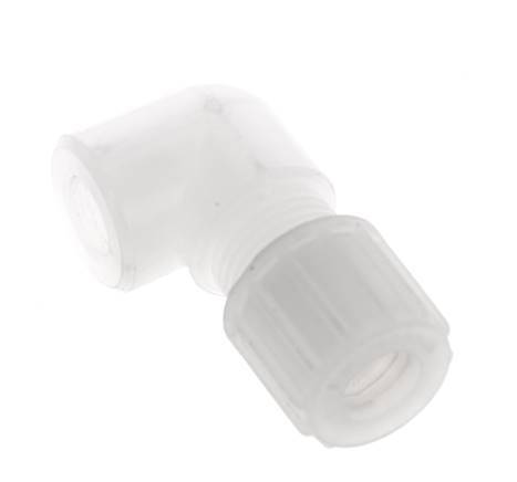 10x8mm & G1/8'' PVDF Elbow Compression Fitting with Female Threads 10 bar