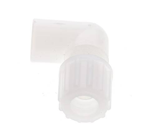12x10mm & G1/4'' PVDF Elbow Compression Fitting with Female Threads 10 bar