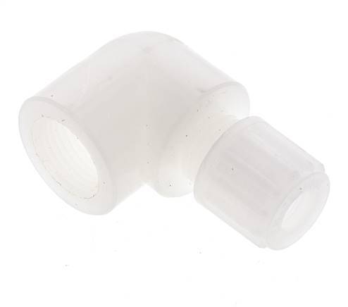 8x6mm & G3/8'' PVDF Elbow Compression Fitting with Female Threads 10 bar