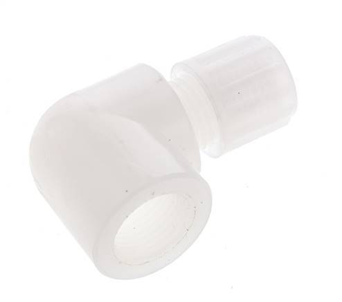 8x6mm & G3/8'' PVDF Elbow Compression Fitting with Female Threads 10 bar