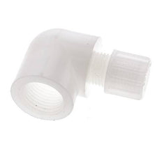 10x8mm & G1/2'' PVDF Elbow Compression Fitting with Female Threads 10 bar