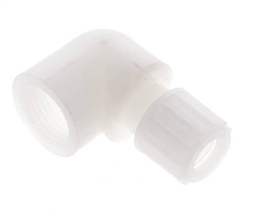 12x10mm & G1/2'' PVDF Elbow Compression Fitting with Female Threads 10 bar